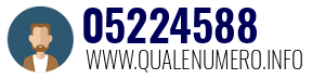 Numero di telefono 05224588 05224588
