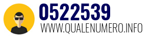 Numero di telefono 0522539 0522539