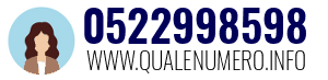 Numero di telefono 0522998598 0522998598