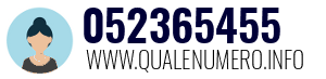 Numero di telefono 052365455 052365455