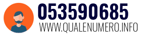 Numero di telefono 053590685 053590685