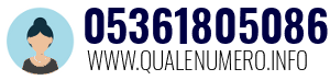 Numero di telefono 05361805086 05361805086