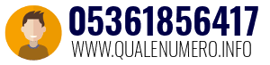 Numero di telefono 05361856417 05361856417