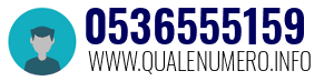 Numero di telefono 0536555159 0536555159