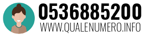 Numero di telefono 0536885200 0536885200