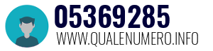 Numero di telefono 05369285 05369285