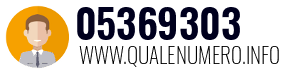 Numero di telefono 05369303 05369303