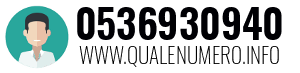 Numero di telefono 0536930940 0536930940