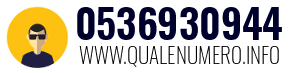 Numero di telefono 0536930944 0536930944