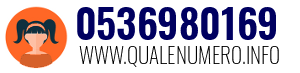 Numero di telefono 0536980169 0536980169