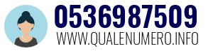 Numero di telefono 0536987509 0536987509