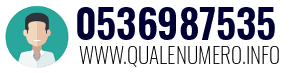 Numero di telefono 0536987535 0536987535