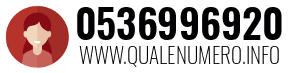 Numero di telefono 0536996920 0536996920