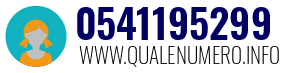 Numero di telefono 0541195299 0541195299