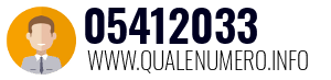 Numero di telefono 05412033 05412033