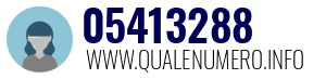 Numero di telefono 05413288 05413288