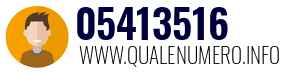 Numero di telefono 05413516 05413516