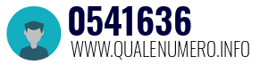Numero di telefono 0541636 0541636