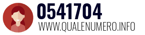 Numero di telefono 0541704 0541704