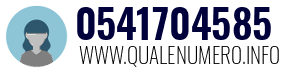 Numero di telefono 0541704585 0541704585