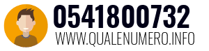 Numero di telefono 0541800732 0541800732