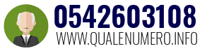 Numero di telefono 0542603108 0542603108