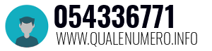 Numero di telefono 054336771 054336771