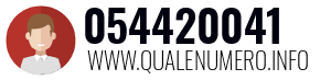 Numero di telefono 054420041 054420041