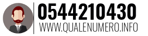 Numero di telefono 0544210430 0544210430