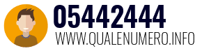 Numero di telefono 05442444 05442444