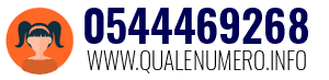 Numero di telefono 0544469268 0544469268