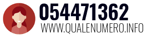 Numero di telefono 054471362 054471362