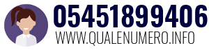 Numero di telefono 05451899406 05451899406