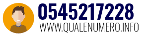Numero di telefono 0545217228 0545217228