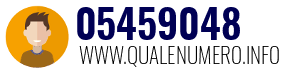 Numero di telefono 05459048 05459048
