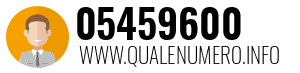 Numero di telefono 05459600 05459600