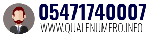 Numero di telefono 05471740007 05471740007
