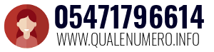 Numero di telefono 05471796614 05471796614