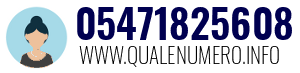 Numero di telefono 05471825608 05471825608