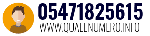 Numero di telefono 05471825615 05471825615