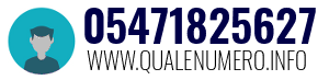 Numero di telefono 05471825627 05471825627
