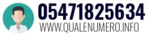 Numero di telefono 05471825634 05471825634