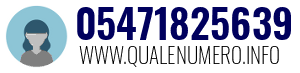 Numero di telefono 05471825639 05471825639