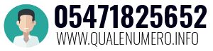 Numero di telefono 05471825652 05471825652