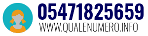Numero di telefono 05471825659 05471825659