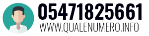 Numero di telefono 05471825661 05471825661