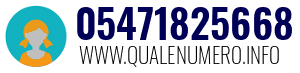 Numero di telefono 05471825668 05471825668