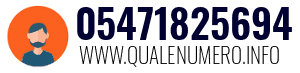 Numero di telefono 05471825694 05471825694