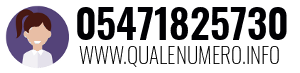 Numero di telefono 05471825730 05471825730
