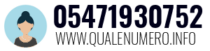 Numero di telefono 05471930752 05471930752
